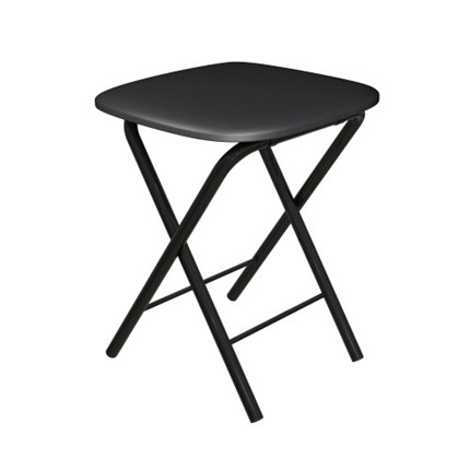 Табурет Складной СРП-013КВ (квадратное сиденье) Эмаль, черный в Первоуральске - изображение
