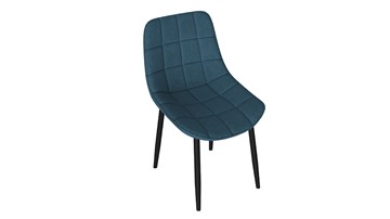 Обеденный стул Boston (Черный муар/Велюр V006 бирюзовый) в Артемовском