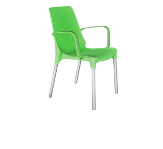 Кухонный стул SHT-ST76/S424 (зеленый/хром лак) в Каменске-Уральском