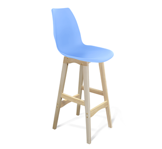 Барный стул SHT-ST29/S65 (голубой pan 278/прозрачный лак) в Полевском
