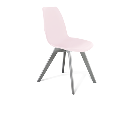 Обеденный стул SHT-ST29/S39 (пастельно-розовый/серый) в Екатеринбурге - изображение