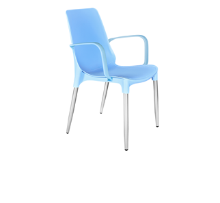 Кухонный стул SHT-ST76/S424-С (голубой/хром лак) в Красноуфимске