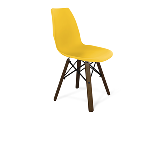 Кухонный стул SHT-ST29/S70 (желтый ral 1021/темный орех/черный) в Каменске-Уральском