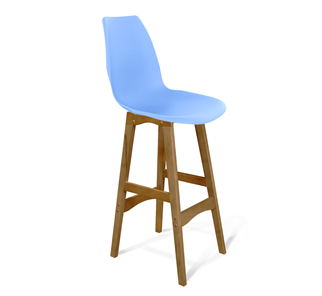 Барный стул SHT-ST29/S65 (голубой pan 278/светлый орех) в Ирбите