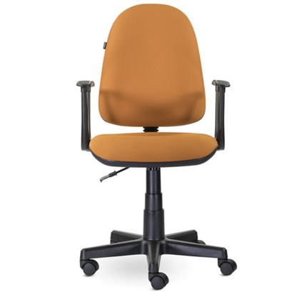 Кресло офисное Brabix Prestige Start MG-312 (эргономичная спинка, ткань, оранжевое) в Екатеринбурге - изображение