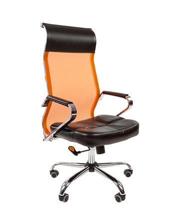 Кресло CHAIRMAN 700 сетка, цвет оранжевый в Ревде - изображение