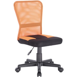 Кресло компьютерное Brabix Smart MG-313 (без подлокотников, комбинированное, черное/оранжевое) 531844 в Ревде