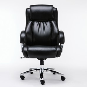 Офисное кресло Brabix Premium Status HD-003 (рециклированная кожа, хром, черное) 531821 в Каменске-Уральском - предосмотр