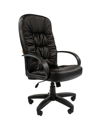 Офисное кресло CHAIRMAN 416, экокожа, цвет черный в Ревде - изображение