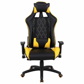 Кресло Brabix GT Master GM-110 (две подушки, экокожа, черное/желтое) 531927 в Асбесте