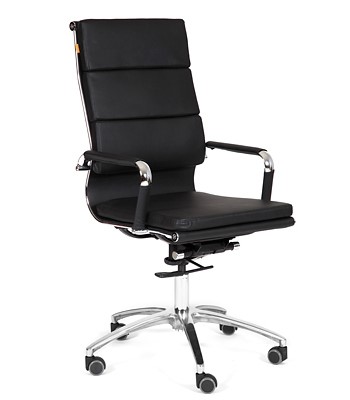 Компьютерное кресло CHAIRMAN 750 экокожа черная в Артемовском - изображение