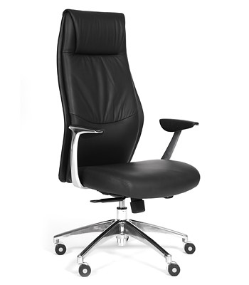 Кресло CHAIRMAN Vista Экокожа премиум черная в Артемовском - изображение