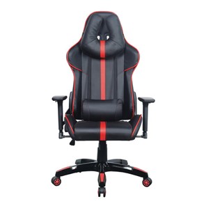 Кресло компьютерное Brabix GT Carbon GM-120 (две подушки, экокожа, черное/красное) 531931 в Кушве