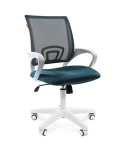 Офисное кресло CHAIRMAN 696 white, ткань, цвет зеленый в Асбесте