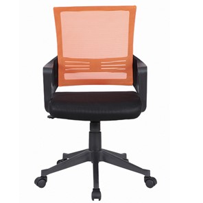 Офисное кресло Brabix Balance MG-320 (с подлокотниками, комбинированное черное/оранжевое) 531832 в Каменске-Уральском