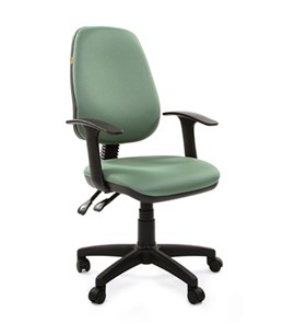 Кресло компьютерное CHAIRMAN 661 Ткань стандарт 15-158 зеленая в Полевском