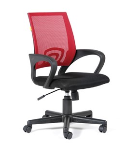 Кресло офисное CHAIRMAN 696 black Сетчатый акрил DW69 красный в Ревде