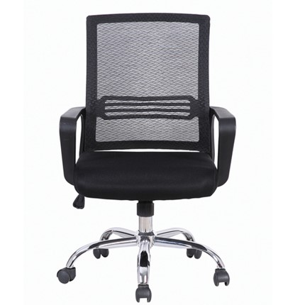 Компьютерное кресло Brabix Daily MG-317 (с подлокотниками, хром, черное) 531833 в Екатеринбурге - изображение