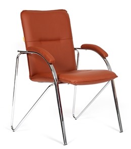 Кресло компьютерное CHAIRMAN 850 Экокожа Terra 111 коричневая в Ревде