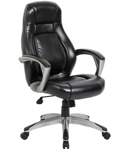 Офисное кресло BRABIX PREMIUM "Turbo EX-569", экокожа, спортивный дизайн, черное, 531014 в Ревде