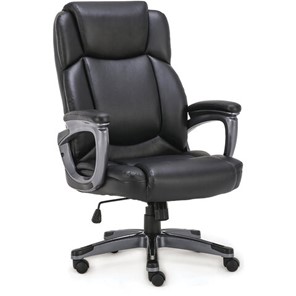 Офисное кресло Brabix Premium Favorite EX-577 (пружинный блок, рециклированная кожа, черное) 531934 в Ревде