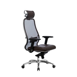 Кресло офисное Samurai SL-3.04, темно-коричневый в Кушве - предосмотр 2