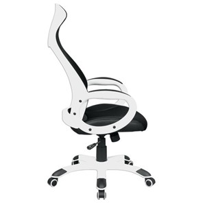 Кресло компьютерное Brabix Premium Genesis EX-517 (пластик белый, ткань/экокожа/сетка черная) в Екатеринбурге - предосмотр 1