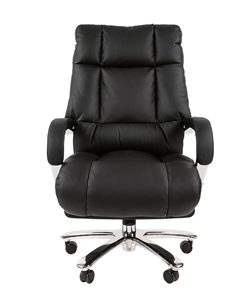 Компьютерное кресло CHAIRMAN 405 черное нат.кожа/экокожа в Кушве - предосмотр 1