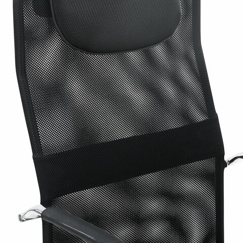 Кресло Brabix Fit EX-514 (с подголовником, хром, черное) в Екатеринбурге - изображение 6