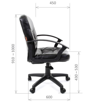 Офисное кресло CHAIRMAN 651 ЭКО коричневое в Ревде - изображение 2