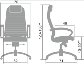 Офисное кресло Samurai K-1.041 черный в Каменске-Уральском - предосмотр 1