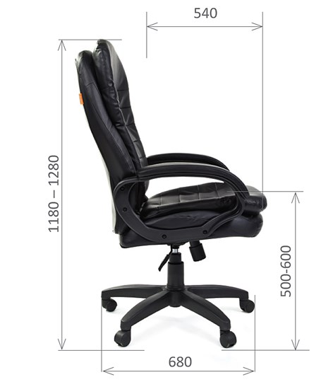 Компьютерное кресло CHAIRMAN 795 LT, экокожа, цвет черный в Екатеринбурге - изображение 2