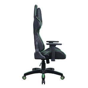 Офисное кресло Brabix GT Carbon GM-120 (две подушки, экокожа, черное/зеленое) в Екатеринбурге - предосмотр 1