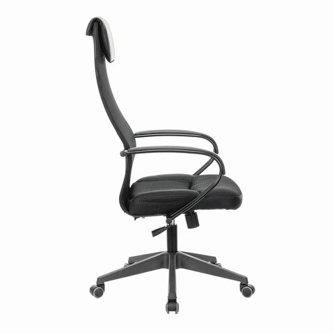 Кресло компьютерное Brabix Premium Stalker EX-608 PL (ткань-сетка/кожзам, черное) 532090 в Ревде - изображение 2