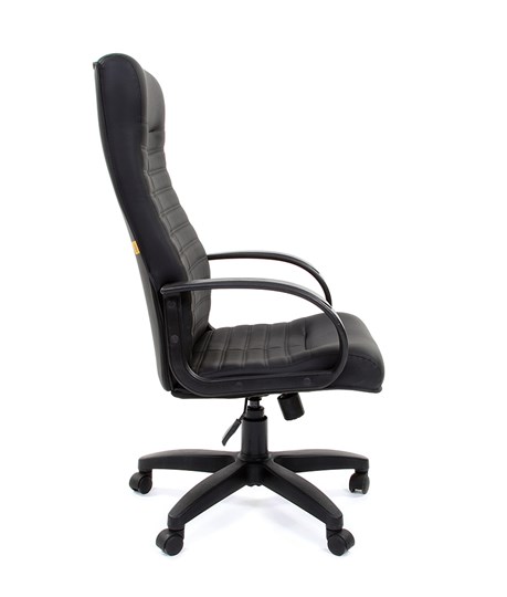 Кресло компьютерное CHAIRMAN 480 LT, экокожа, цвет черный в Ревде - изображение 2