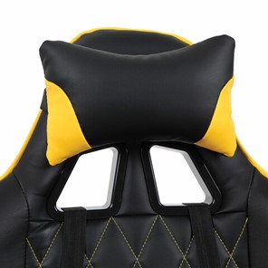 Кресло Brabix GT Master GM-110 (две подушки, экокожа, черное/желтое) в Екатеринбурге - предосмотр 5