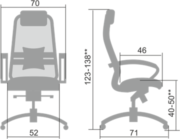 Офисное кресло Samurai S-1.04, серый в Екатеринбурге - предосмотр 1