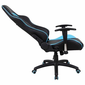 Офисное кресло Brabix GT Master GM-110 (две подушки, экокожа, черное/голубое) 531928 в Богдановиче - предосмотр 4