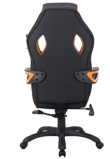 Кресло Brabix Techno Pro GM-003 (ткань, черное/серое, вставки оранжевые) в Ревде - изображение 4