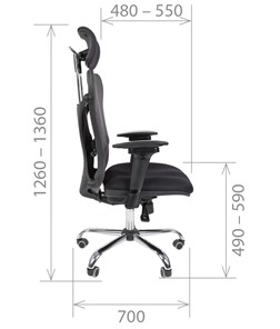 Кресло компьютерное CHAIRMAN 769, ткань TW 12, цвет черный в Богдановиче - предосмотр 2