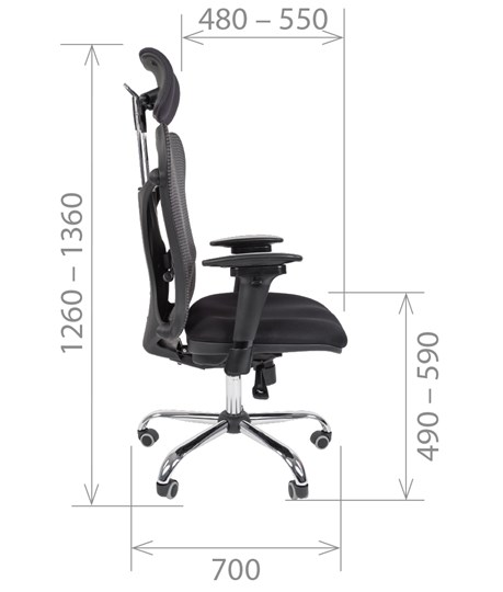 Кресло компьютерное CHAIRMAN 769, ткань TW 12, цвет черный в Богдановиче - изображение 2