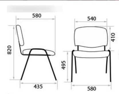 Офисный стул Iso black С6 в Полевском - изображение 1
