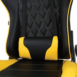Кресло Brabix GT Master GM-110 (две подушки, экокожа, черное/желтое) в Екатеринбурге - предосмотр 7