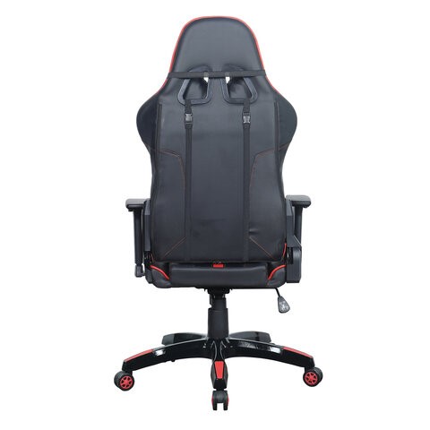 Кресло компьютерное Brabix GT Carbon GM-120 (две подушки, экокожа, черное/красное) 531931 в Каменске-Уральском - изображение 3