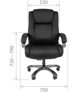 Кресло компьютерное CHAIRMAN 410 Акриловая ткань SX Черный в Ревде - предосмотр 1