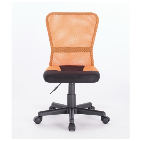 Кресло компьютерное Brabix Smart MG-313 (без подлокотников, комбинированное, черное/оранжевое) 531844 в Ревде - изображение 3