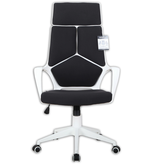 Офисное кресло Brabix Premium Prime EX-515 (пластик белый, ткань, черное) в Екатеринбурге - изображение 5
