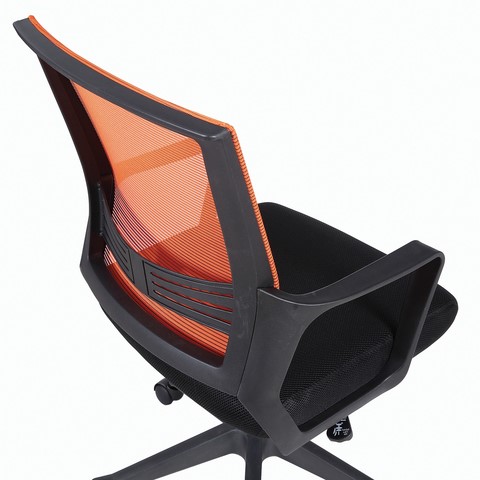 Офисное кресло Brabix Balance MG-320 (с подлокотниками, комбинированное черное/оранжевое) в Екатеринбурге - изображение 6