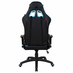 Офисное кресло Brabix GT Master GM-110 (две подушки, экокожа, черное/голубое) 531928 в Богдановиче - предосмотр 3