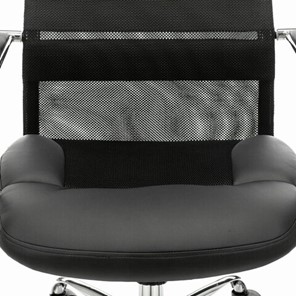 Кресло офисное Brabix Premium Stalker EX-608 CH (хром, ткань-сетка/кожзам, черное) 532091 в Екатеринбурге - предосмотр 6